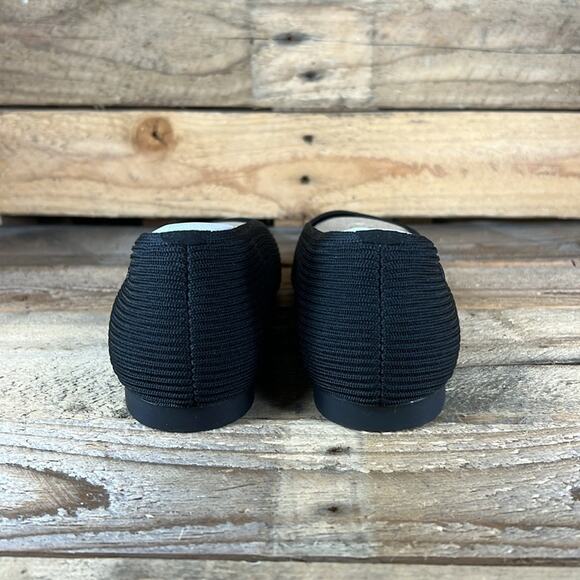 Vivaia Women's Square Toe Flats with removable Bows - Black Webbing - 41 - New - Picture 5 of 10